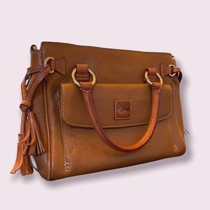 Dooney & Bourke leather Florentine satchel.